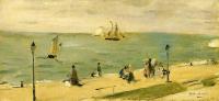 Morisot, Berthe - The Beach at Petit-Dalles